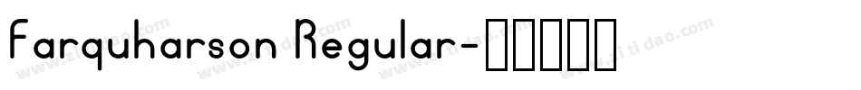 Farquharson Regular字体转换